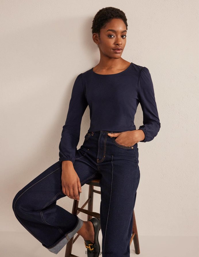 ΠΟΛΕΜΙΚΟ ΝΑΥΤΙΚΟ είδη ένδυσης supersoft μακρυμάνικο μπλουζάκι Boden γυναίκες 464PH8181