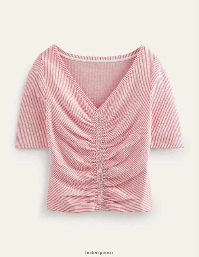 vermillion/λευκή ρίγα είδη ένδυσης μπροστινό μπροστινό ρουφηξιάρικο Boden γυναίκες 464PH81775