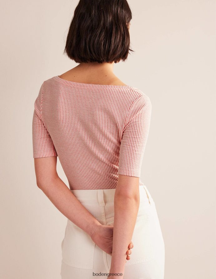 vermillion/λευκή ρίγα είδη ένδυσης μπροστινό μπροστινό ρουφηξιάρικο Boden γυναίκες 464PH81775