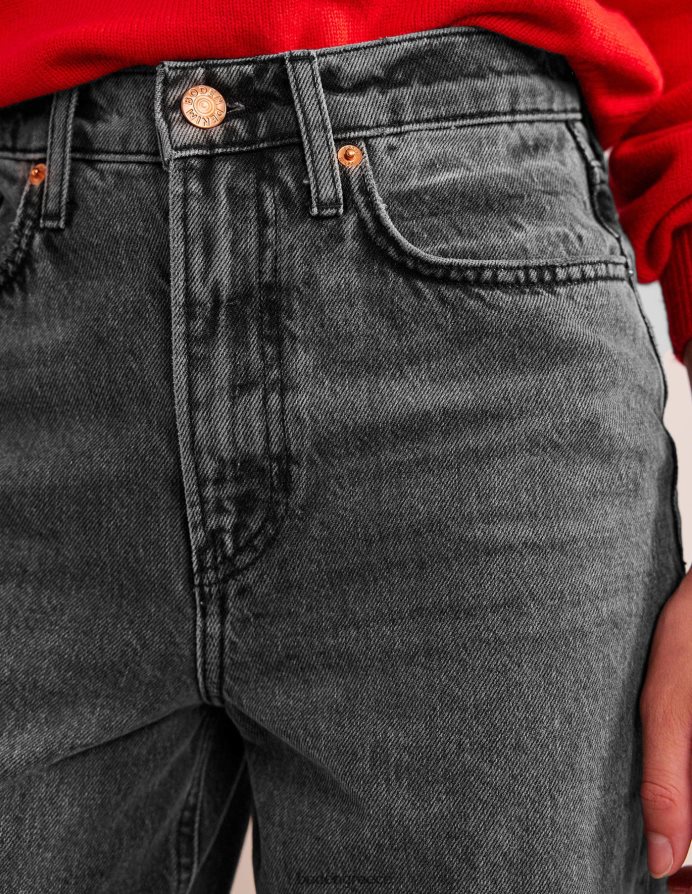 πλυμένο μαύρο είδη ένδυσης ψηλό κωνικό τζιν της δεκαετίας του '90 Boden γυναίκες 464PH8665