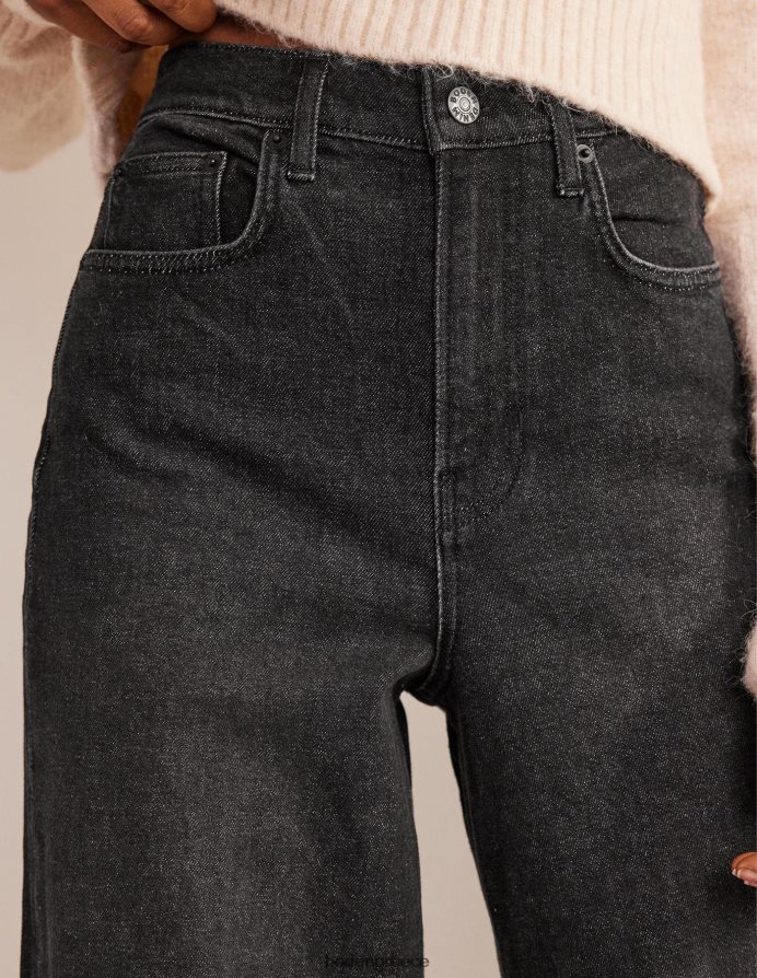 πλυμένο μαύρο είδη ένδυσης ολόσωμο ίσιο τζιν Boden γυναίκες 464PH81935