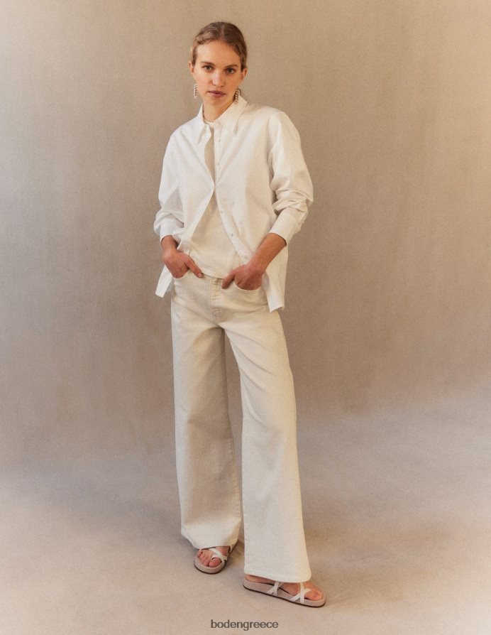 εκρού είδη ένδυσης ψηλό ψηλό φαρδύ τζιν Boden γυναίκες 464PH8657