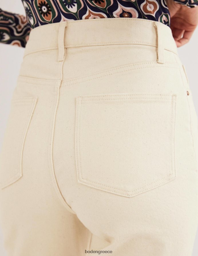 εκρού είδη ένδυσης άκαμπτο cropped flare τζιν Boden γυναίκες 464PH81948