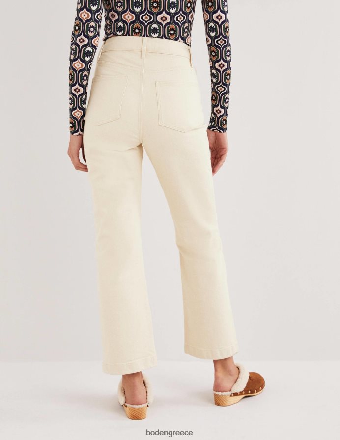 εκρού είδη ένδυσης άκαμπτο cropped flare τζιν Boden γυναίκες 464PH81948