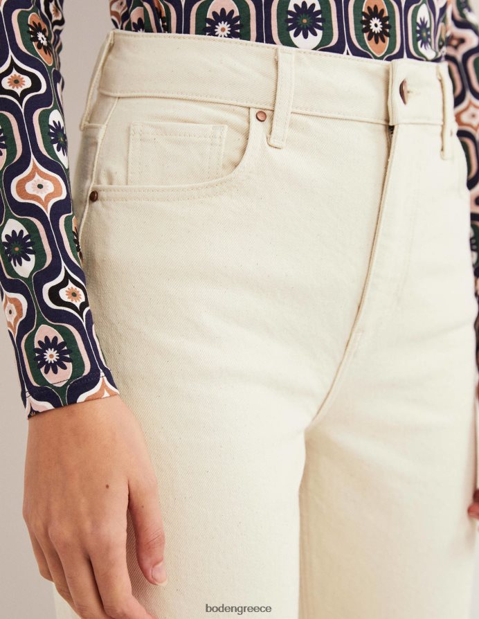 εκρού είδη ένδυσης άκαμπτο cropped flare τζιν Boden γυναίκες 464PH81948