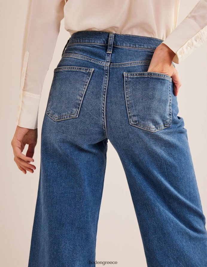 mid vintage είδη ένδυσης ψηλό ψηλό φαρδύ τζιν Boden γυναίκες 464PH8662