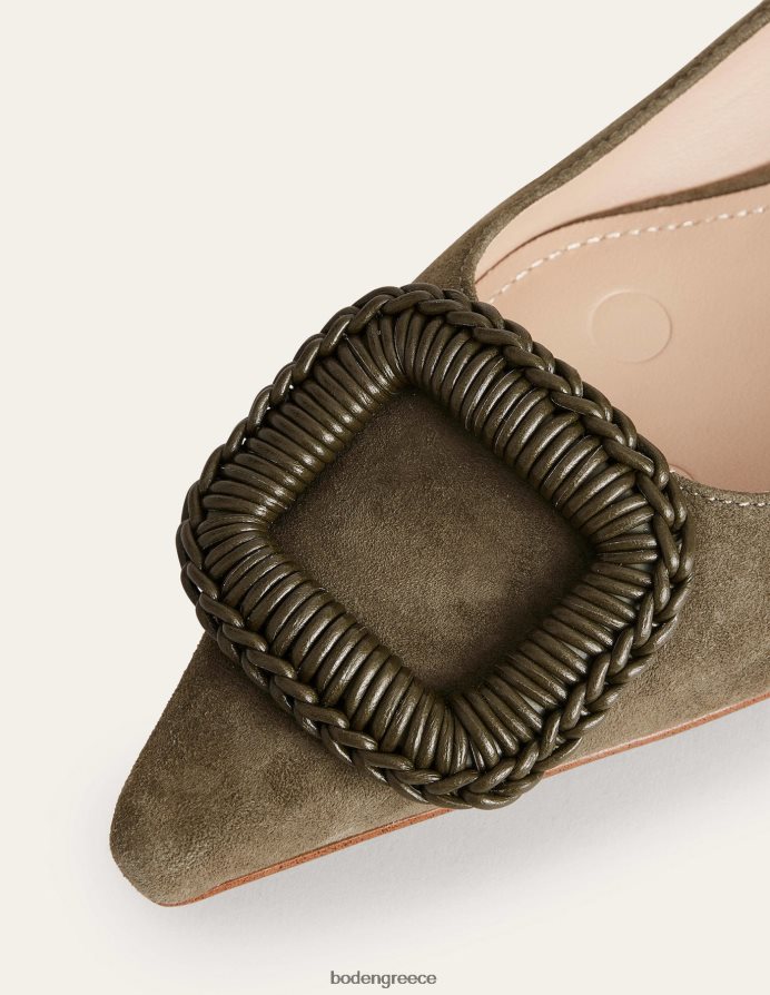 σουέτ με βαθιά ελιά είδη υπόδησης μυτερές μπαλαρίνες Boden γυναίκες 464PH82376