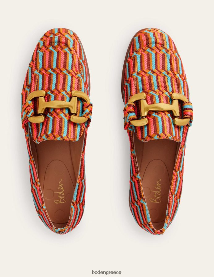 geo υφαντό ύφασμα είδη υπόδησης μοκασίνια ζακάρ snaffle Boden γυναίκες 464PH82296