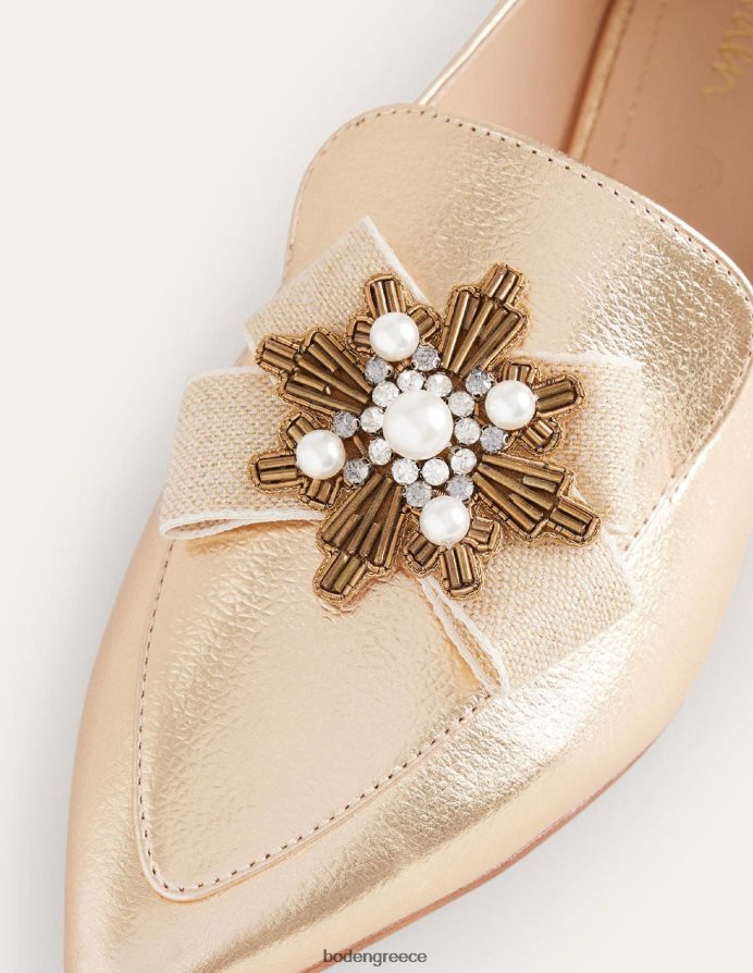 χρυσός είδη υπόδησης στολισμένα μυτερά loafers Boden γυναίκες 464PH82315