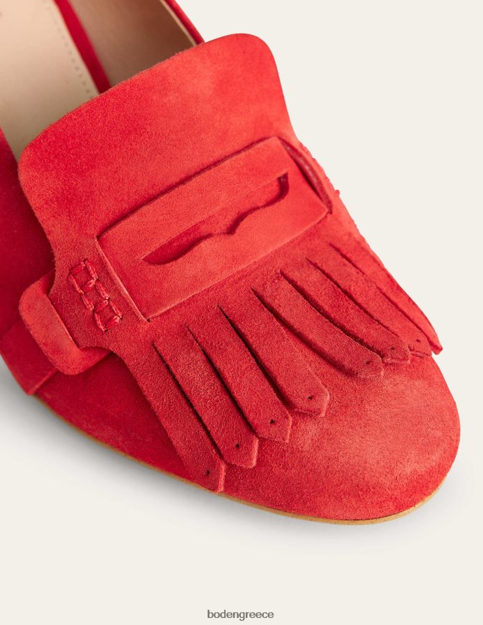 ντομάτα παιδικό σουέτ είδη υπόδησης loafers με τακούνι ghillie Boden γυναίκες 464PH82304