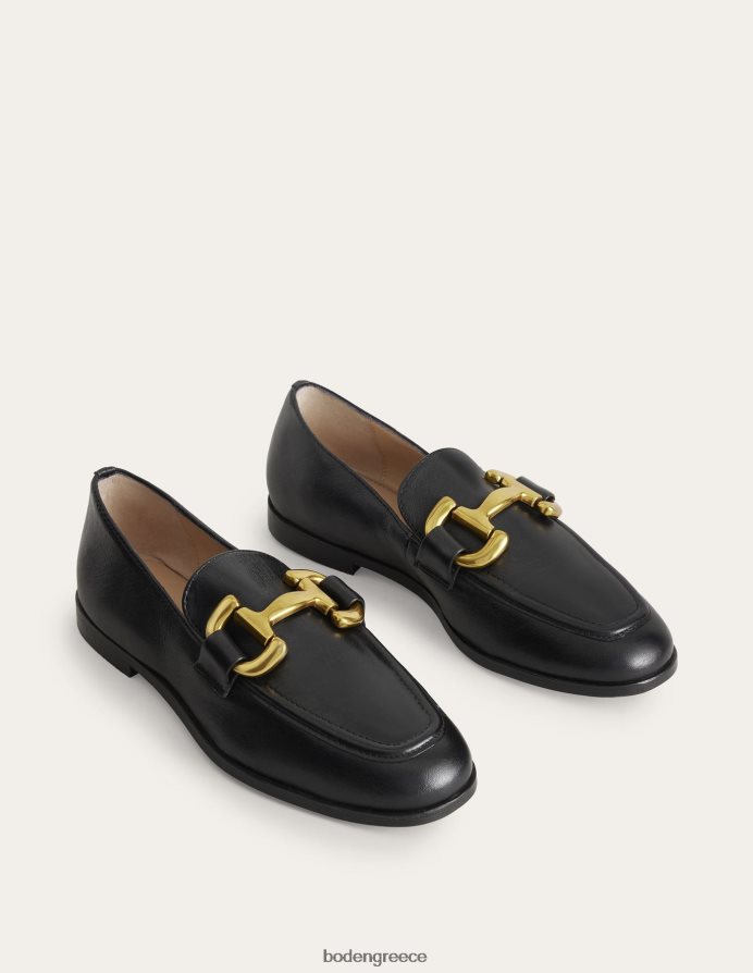 μαύρος είδη υπόδησης loafers ίριδας snaffle Boden γυναίκες 464PH8729