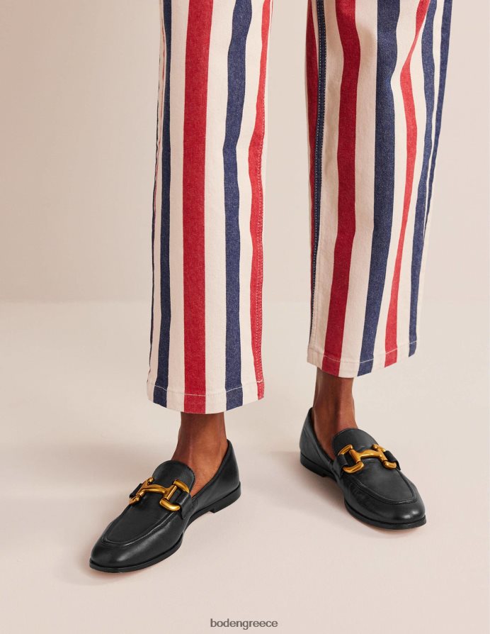 μαύρος είδη υπόδησης loafers ίριδας snaffle Boden γυναίκες 464PH8729