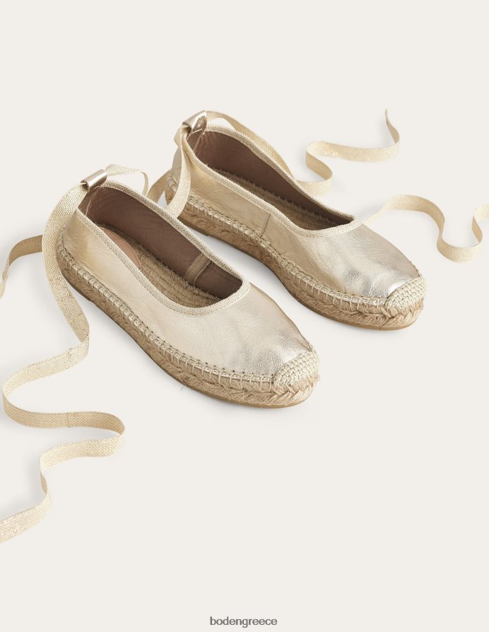 φύλλο χρυσού είδη υπόδησης εσπαντρίγιες γραβάτα στον αστράγαλο Boden γυναίκες 464PH82290