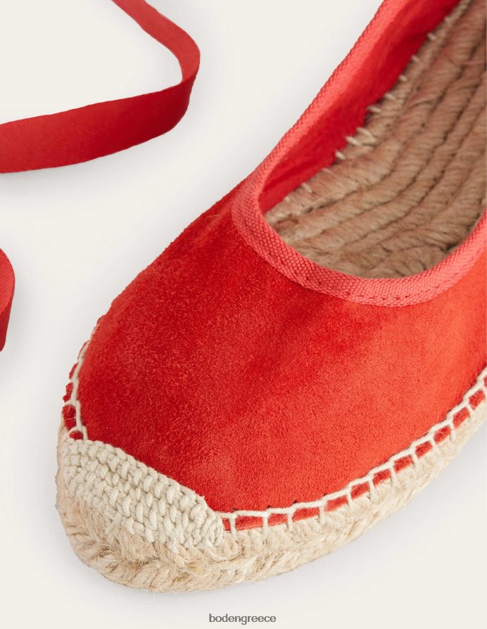 κατακόκκινος είδη υπόδησης εσπαντρίγιες γραβάτα στον αστράγαλο Boden γυναίκες 464PH82301