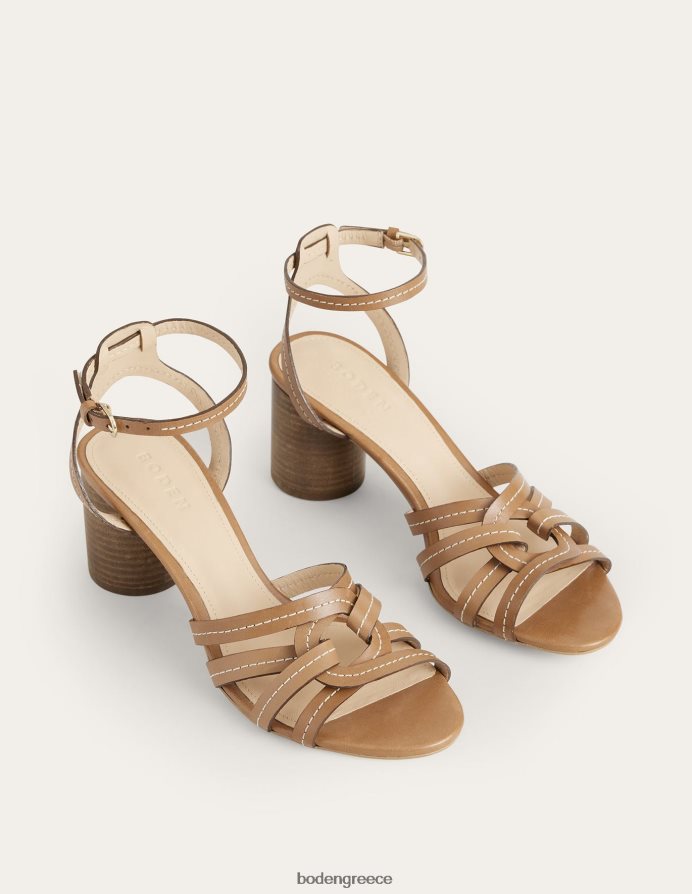 μαυρισμένο δέρμα είδη υπόδησης πέδιλα με τακούνι με πολλά λουράκια Boden γυναίκες 464PH82602