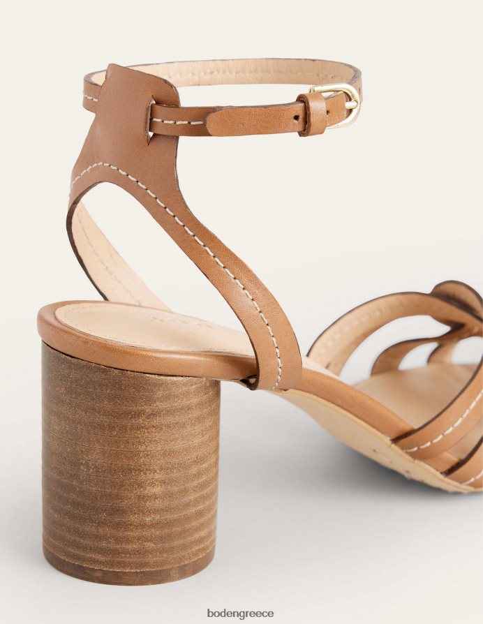 μαυρισμένο δέρμα είδη υπόδησης πέδιλα με τακούνι με πολλά λουράκια Boden γυναίκες 464PH82602