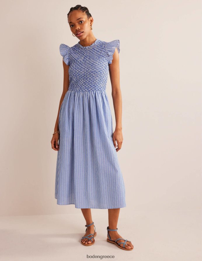 σωματικό μπλε σουέτ είδη υπόδησης εύκολο flat σανδάλι Boden γυναίκες 464PH82320