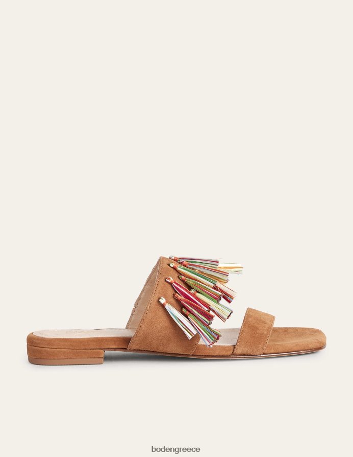 τζίντζερ snap είδη υπόδησης πέδιλα σουέτ με φούντα Boden γυναίκες 464PH82339