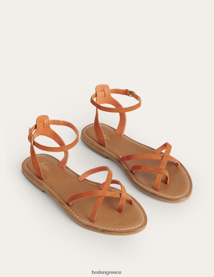 κόκκινο σουέντ vermillon είδη υπόδησης εύκολο flat σανδάλι Boden γυναίκες 464PH82326