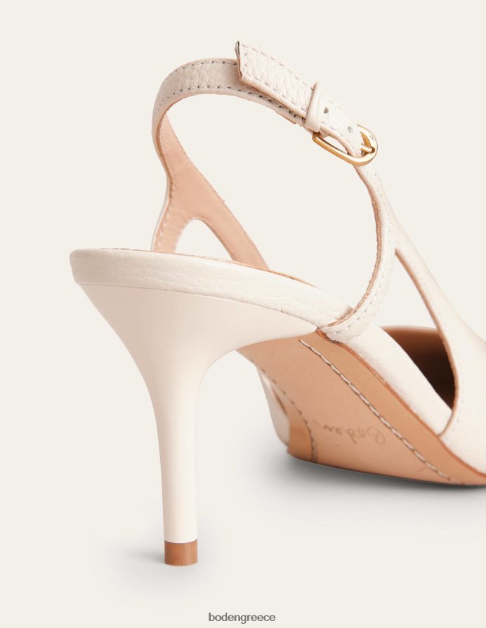 εκρού πτυσσόμενο δέρμα είδη υπόδησης κομμένες γόβες πίσω Boden γυναίκες 464PH8723