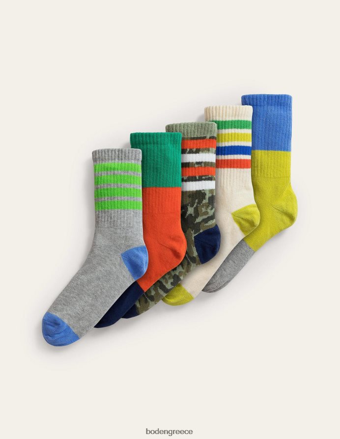 πολλαπλό σύνθημα αξεσουάρ κουτί κάλτσας 5 πακέτο Boden κορίτσια 464PH82705