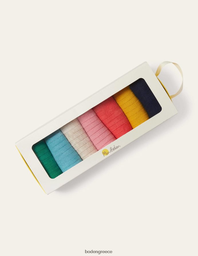 πολυ αξεσουάρ ριμπ κάλτσες 7 πακέτο Boden κορίτσια 464PH8839