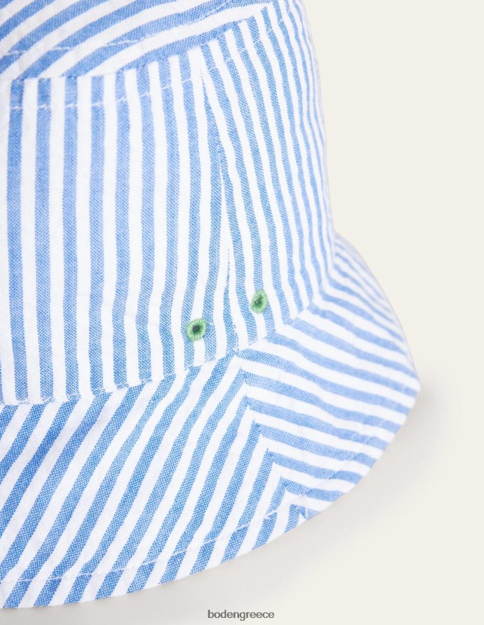 μπλε τικ αξεσουάρ υφαντό καπέλο κουβά Boden κορίτσια 464PH83286