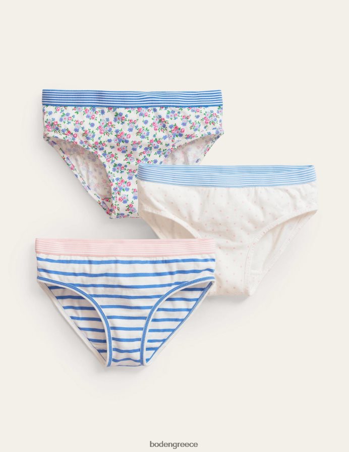 multi floral είδη ένδυσης παντελόνι 3 πακέτο Boden κορίτσια 464PH8837