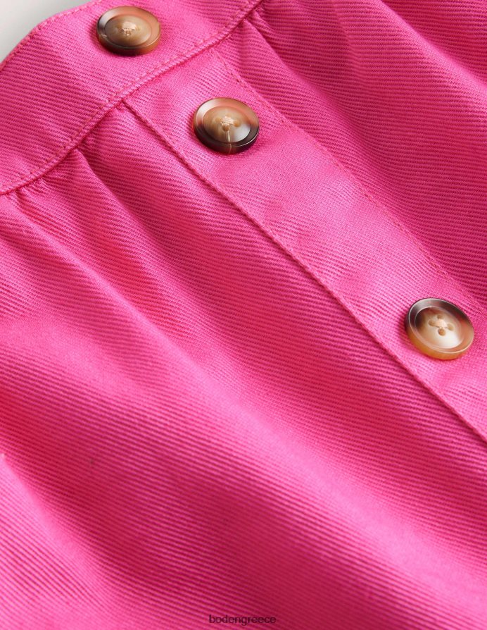 Γαργαλιστικό ροζ είδη ένδυσης τζιν κουμπί μέσα από τη φούστα Boden κορίτσια 464PH82644