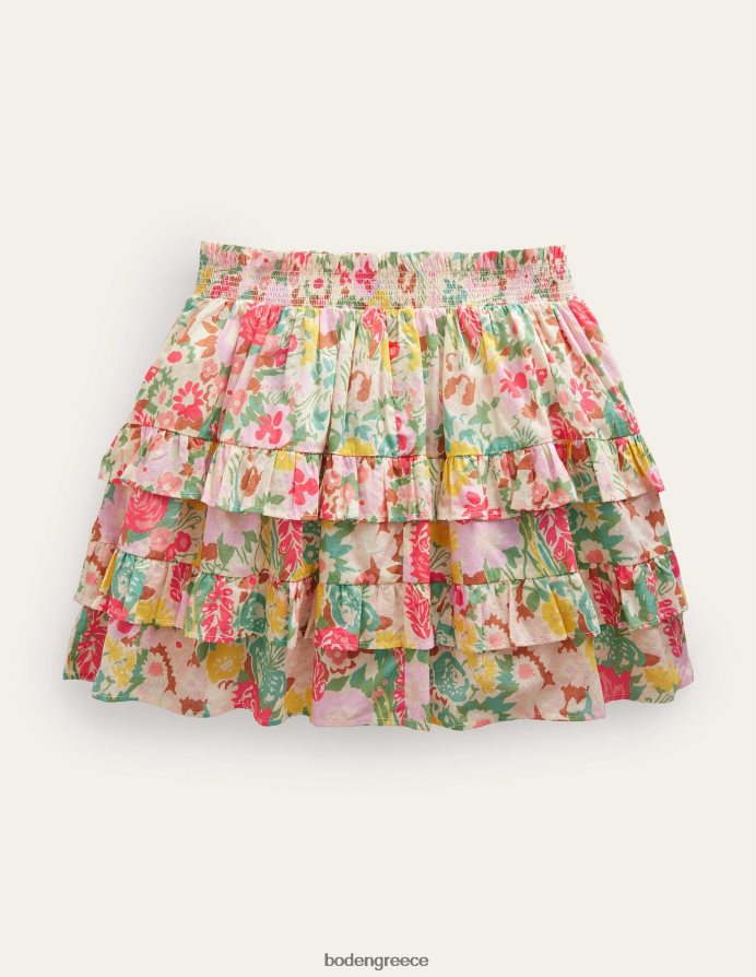 πολύ ζωγραφικά λουλουδάτα είδη ένδυσης βολάν μίνι σκόρτ Boden κορίτσια 464PH82645