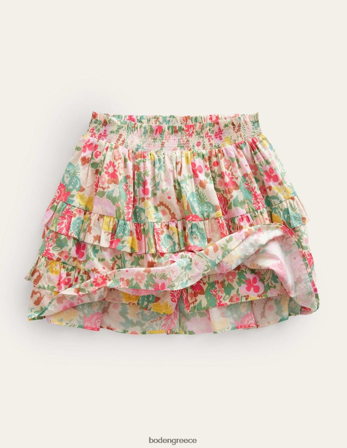 πολύ ζωγραφικά λουλουδάτα είδη ένδυσης βολάν μίνι σκόρτ Boden κορίτσια 464PH82645