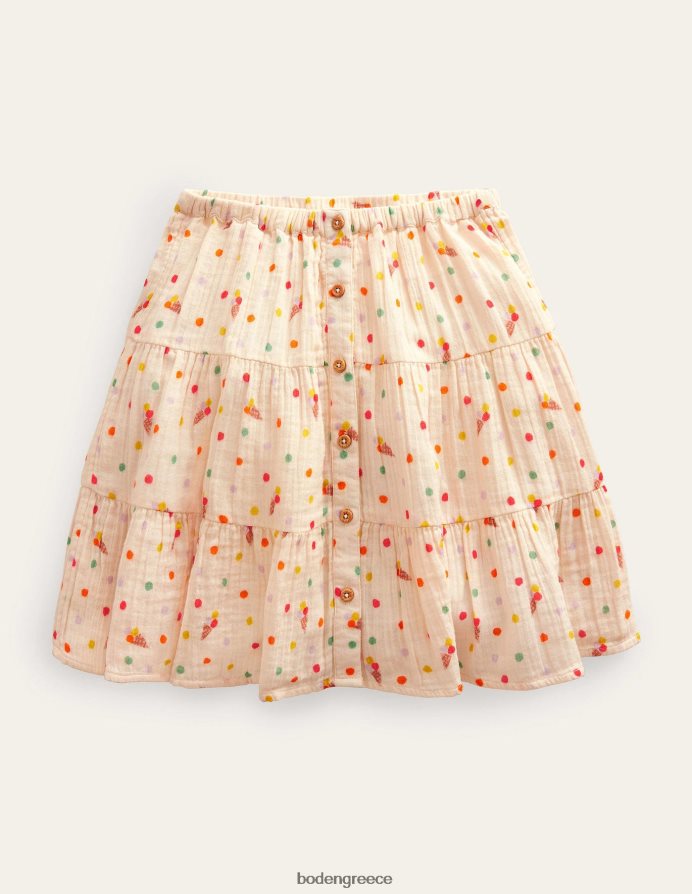 παγωτά με λοβό βανίλιας είδη ένδυσης διπλή μίντι φούστα Boden κορίτσια 464PH82650