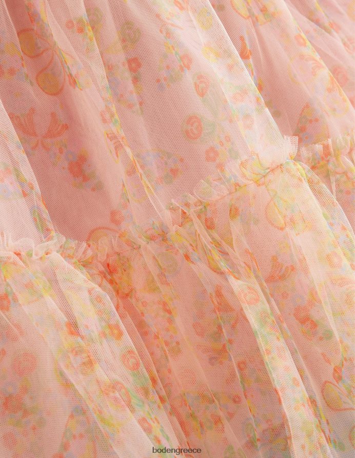 ροζ ροζ πεταλούδες είδη ένδυσης εμπριμέ φούστα από τούλι Boden κορίτσια 464PH82707