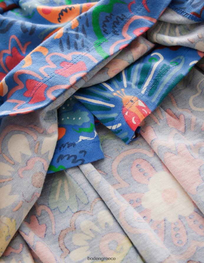 μπλε λεοπάρ σαφάρι είδη ένδυσης κλιμακωτή φανέλα Boden κορίτσια 464PH82768