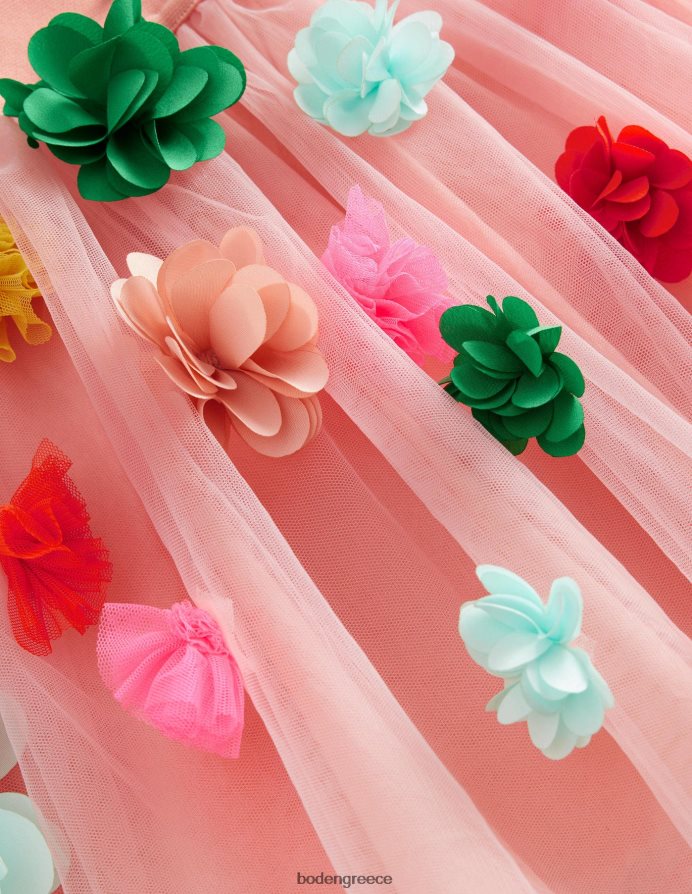 ροζ όμπρε είδη ένδυσης τούλινη φλουτερ φούστα Boden κορίτσια 464PH82944