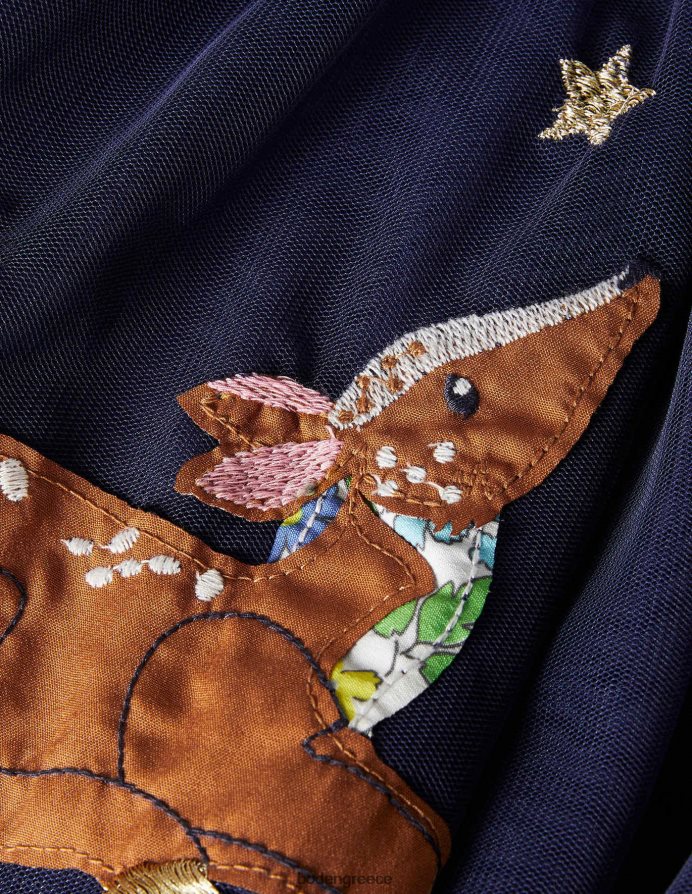 δεξιά μπλε ζώα είδη ένδυσης απλικέ τούλινη φούστα Boden κορίτσια 464PH83156