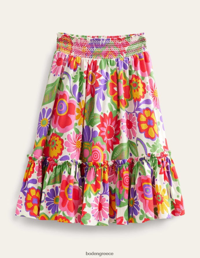 πολυ φεστιβάλ λουλουδιών είδη ένδυσης εμπριμέ ζέρσεϊ μάξι φούστα Boden κορίτσια 464PH83225