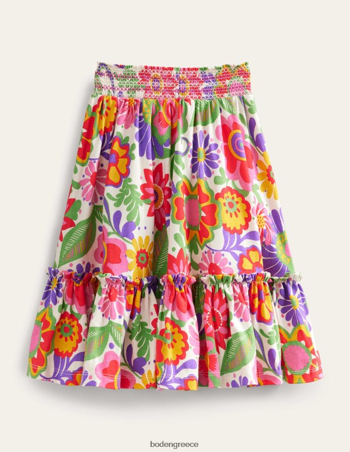 πολυ φεστιβάλ λουλουδιών είδη ένδυσης εμπριμέ ζέρσεϊ μάξι φούστα Boden κορίτσια 464PH83225