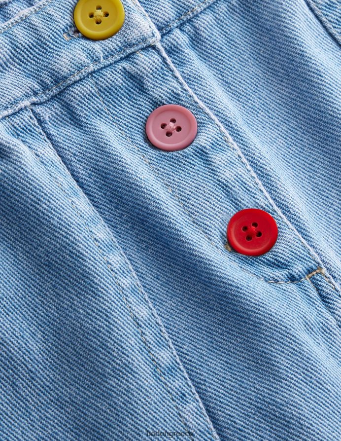 ελαφρύ τζιν πλύσιμο είδη ένδυσης Μίνι φούστα σε γραμμή Boden κορίτσια 464PH8785