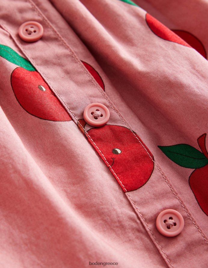 αμύγδαλο ροζ μήλα είδη ένδυσης κουμπί μέσα από στριφογυριστή φούστα Boden κορίτσια 464PH8789