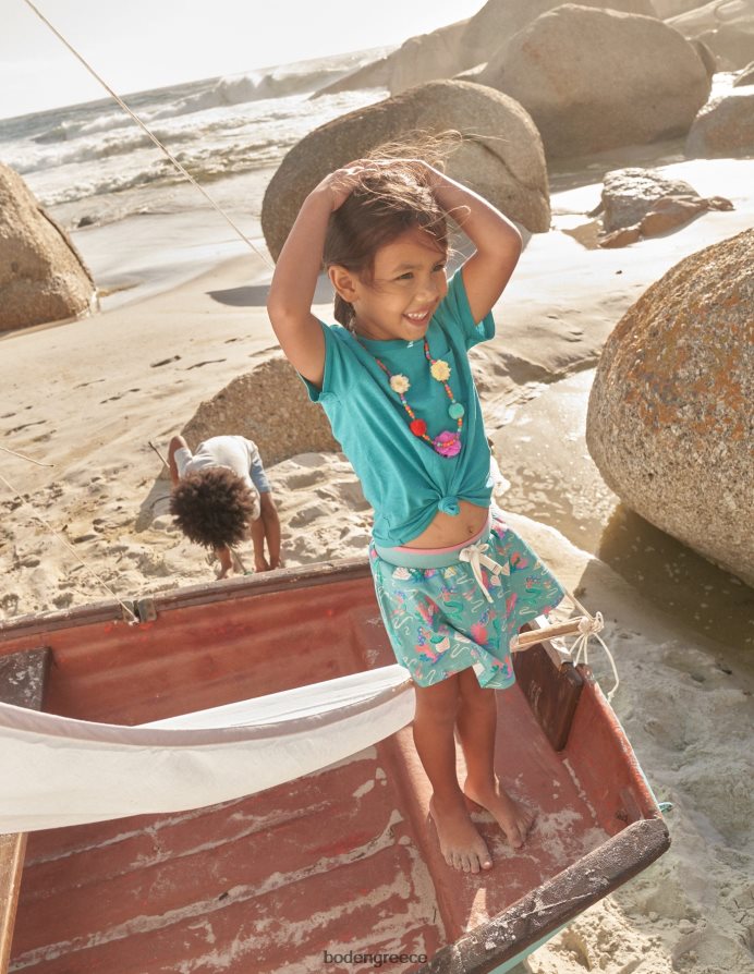 aqua sea blue γοργόνες είδη ένδυσης φανελάκι Boden κορίτσια 464PH8777