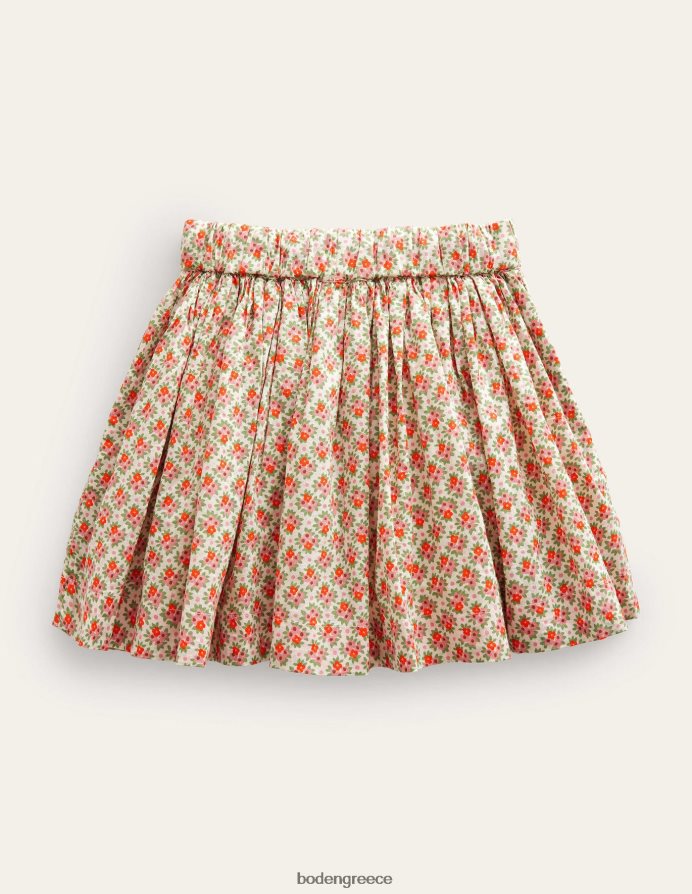 micro floral βανίλιας και κισσού είδη ένδυσης στριφογυριστή φούστα Boden κορίτσια 464PH82623