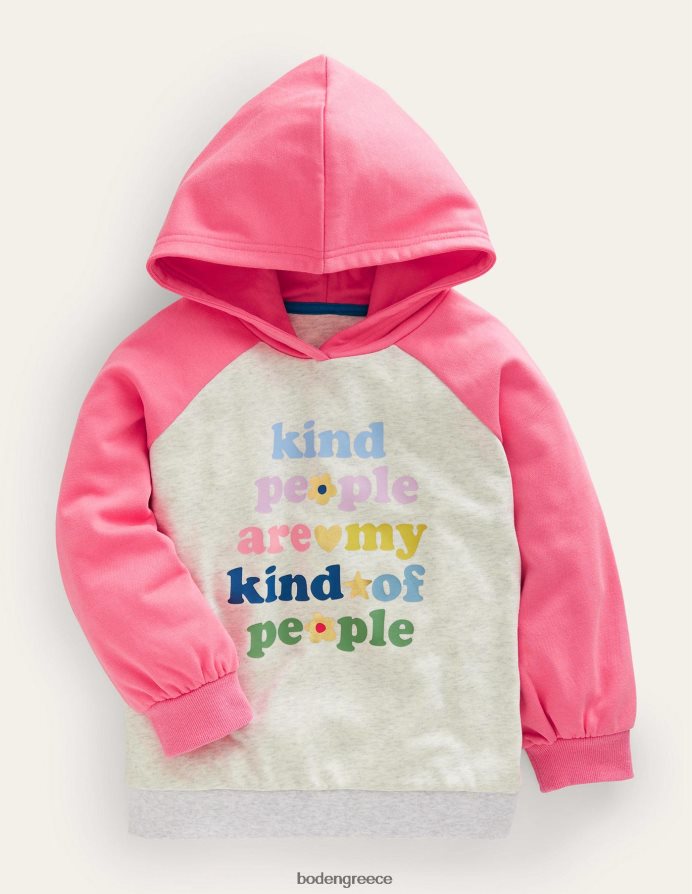 μήλο μάργας βρώμης/καβούρι είδη ένδυσης Φούπα με λογότυπο μανίκι όγκου Boden κορίτσια 464PH82852