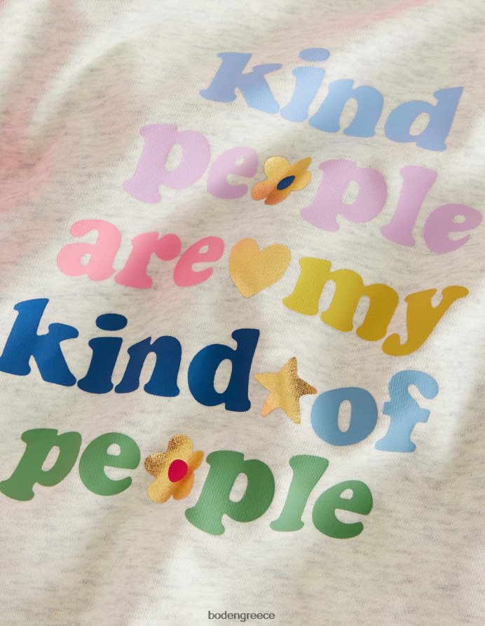 μήλο μάργας βρώμης/καβούρι είδη ένδυσης Φούπα με λογότυπο μανίκι όγκου Boden κορίτσια 464PH82852