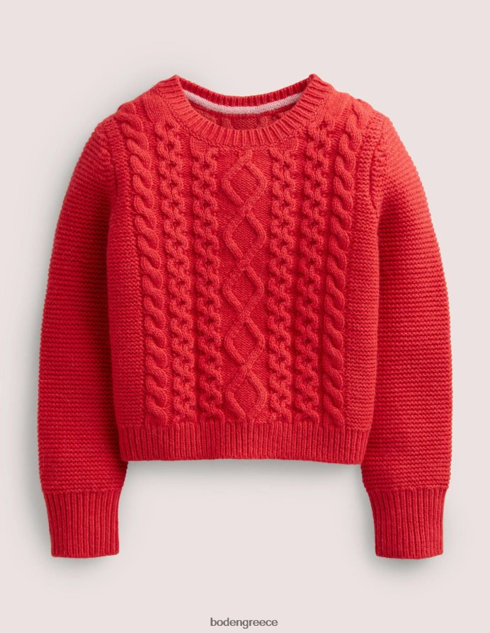 ροκαμπίλι κόκκινο είδη ένδυσης κομμένο βραχυκυκλωτήρα καλωδίου Boden κορίτσια 464PH82922