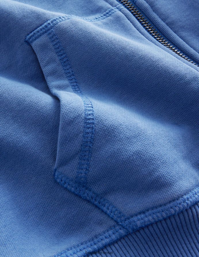 μπλε του Ντελφτ είδη ένδυσης βαφή ενδυμάτων με φερμουάρ, αν και με κουκούλα Boden κορίτσια 464PH82942