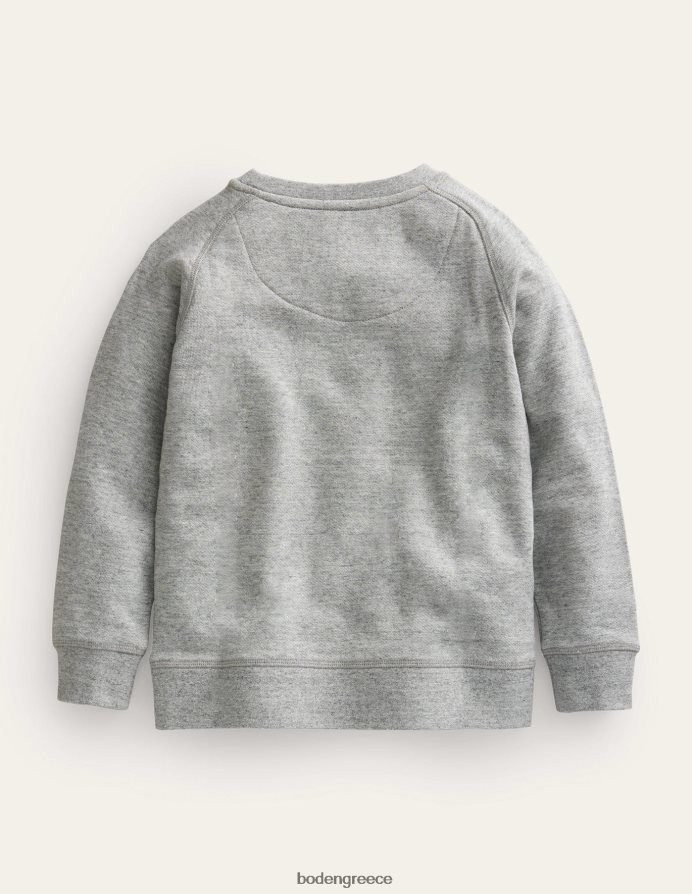 γκρι παγωτό είδη ένδυσης γραφικό φούτερ Boden κορίτσια 464PH82968