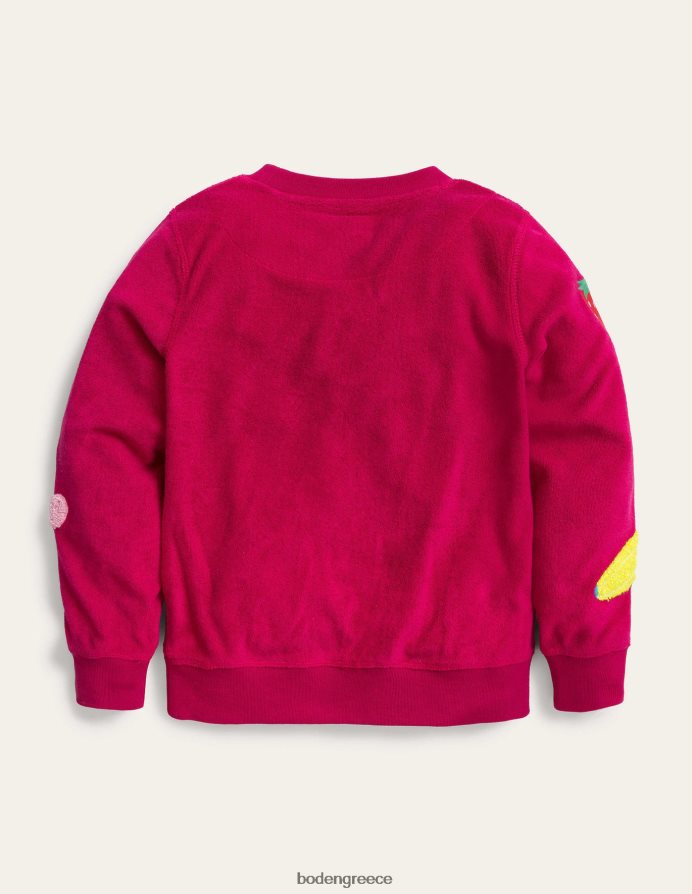 ζαχαροκάλαμο ροζ είδη ένδυσης ιδρώτα λογότυπο πετσετών Boden κορίτσια 464PH83005