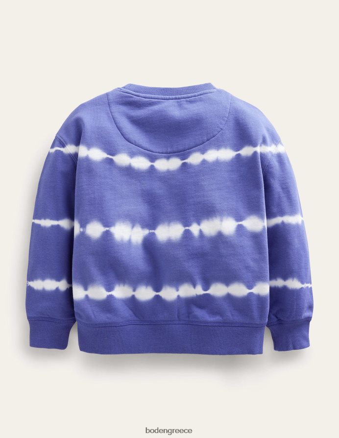 μπλε/ιβουάρ είδη ένδυσης φούτερ γραβάτα βαφής Boden κορίτσια 464PH83155