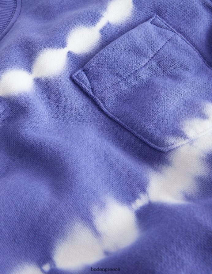 μπλε/ιβουάρ είδη ένδυσης φούτερ γραβάτα βαφής Boden κορίτσια 464PH83155